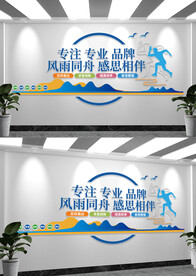 企业公司团队励志文化墙