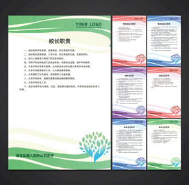 学校职责 制度展板