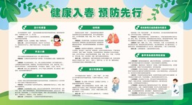 预防春季校园常见传染病展板