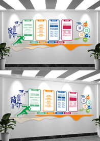 大气企业宣传文化墙