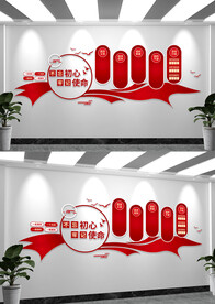 党员活动中心党建文化墙