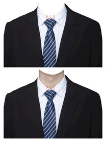 男西装证件照与衣服素材psd