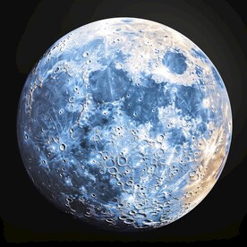 月球表面灯箱素材