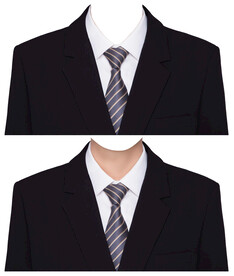 男人证件照西装衣服素材psd