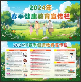 2024年春季健康教育宣传栏