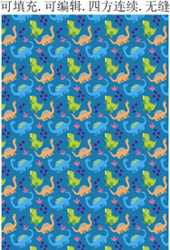 恐龙图案 卡通印花