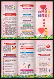 心理健康科普知识三折页