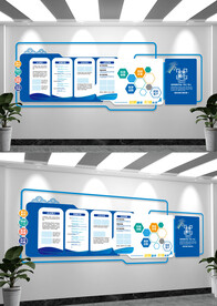 企业简介发展历程文化墙