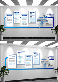 企业简介发展文化墙