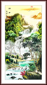 入户玄关山水画