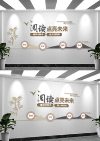 读书阅读室文化墙