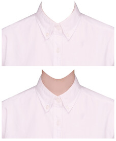 女人白色衬衫证件照衣服素材ps