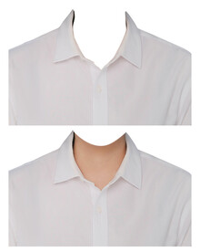 女人白衬衫证件照衣服素材psd