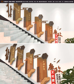 廉政楼梯文化墙