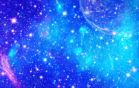 蓝色星空背景