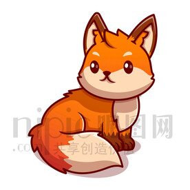 可爱卡通狐狸