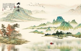 国风山水风景画