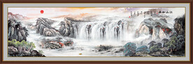 巨幅山水风景画