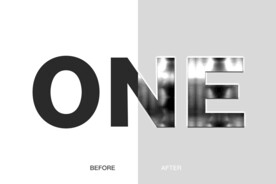 发光3D金属字样式