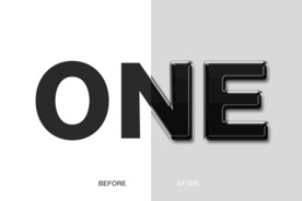 黑玻璃钢字体样式