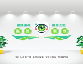 保护视力文化墙