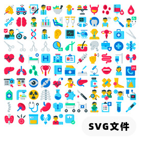 105个医疗保健图标