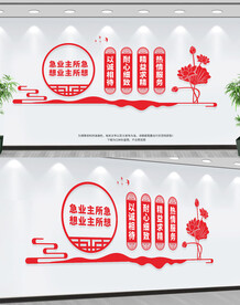 物业公司文化墙