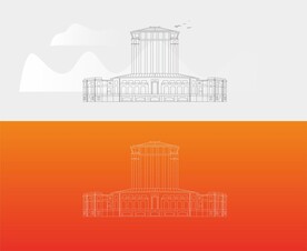 理工大学矢量建筑素材