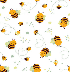 数码印花蜜蜂