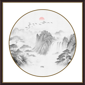 新中式禅意水墨画