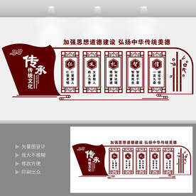 国学经典道德讲堂文化墙