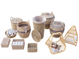 竹编编织框组合