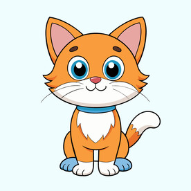 矢量动物宠物可爱的小猫咪