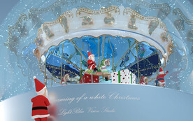 圣诞水晶球旋转木马C4D源文件