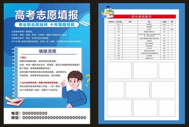 高考志愿填报宣传单