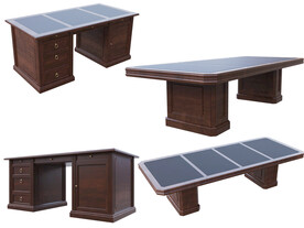 班桌老板桌会议桌组合