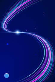 方向光轨宇宙星空动感曲线未来科