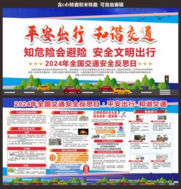 交通安全反思日宣传栏