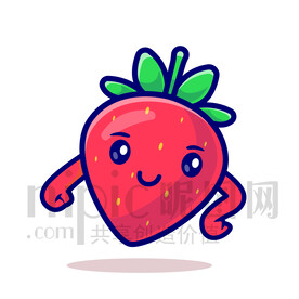 可爱卡通草莓