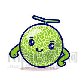 可爱卡通哈密瓜