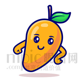 可爱卡通芒果