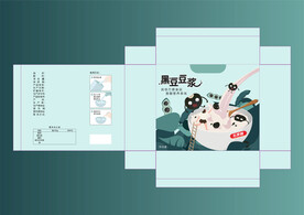 黑豆豆浆包装盒设计