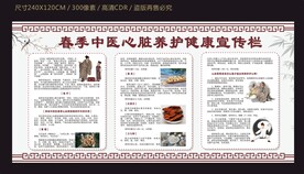 春季中医心脏养护健康宣传栏