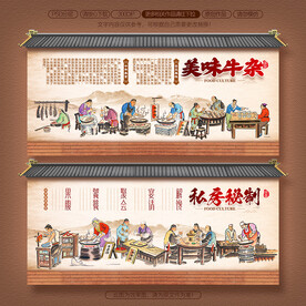 牛杂汤背景墙
