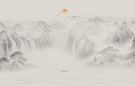 新中式禅意山水画