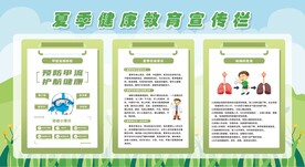 夏季健康教育宣传栏