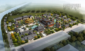 中式园林效果图