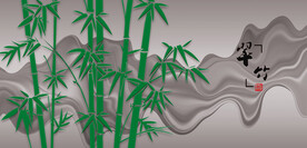 竹子国画
