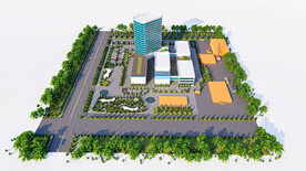 酒店综合体规划设计案例鸟瞰图