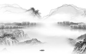 最新 灰色高端墙画 TIf分层